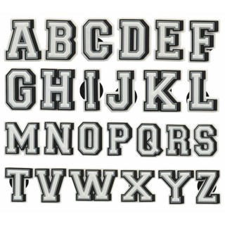 The letter style A-Z series shoes accessories Charms Clogs Pins for shoes bags #1