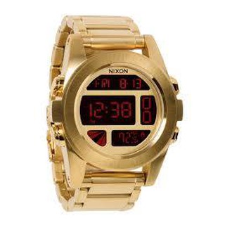 nixon digital gold watch