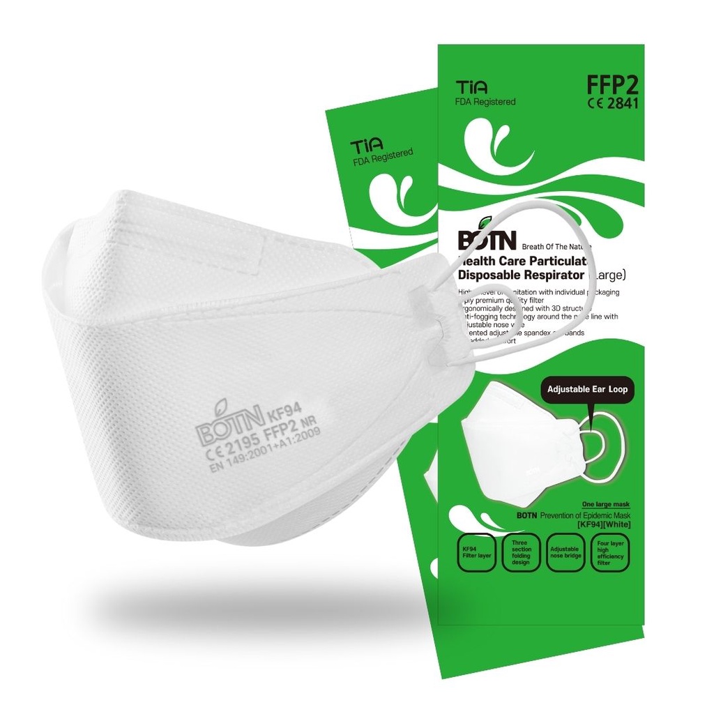 BOTN KF94 Mask Large 10 pack MVZP Shopee Philippines