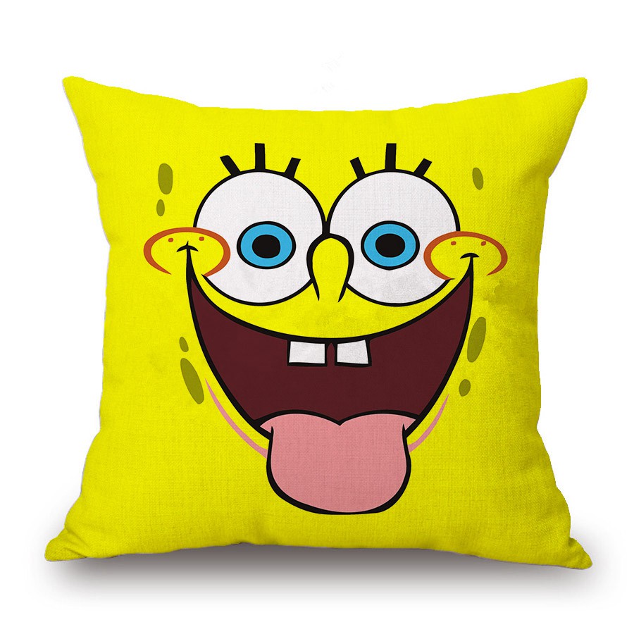 Pillow Case 45 45 Home Decor Cushion Cover Spongebob Pattern Throw