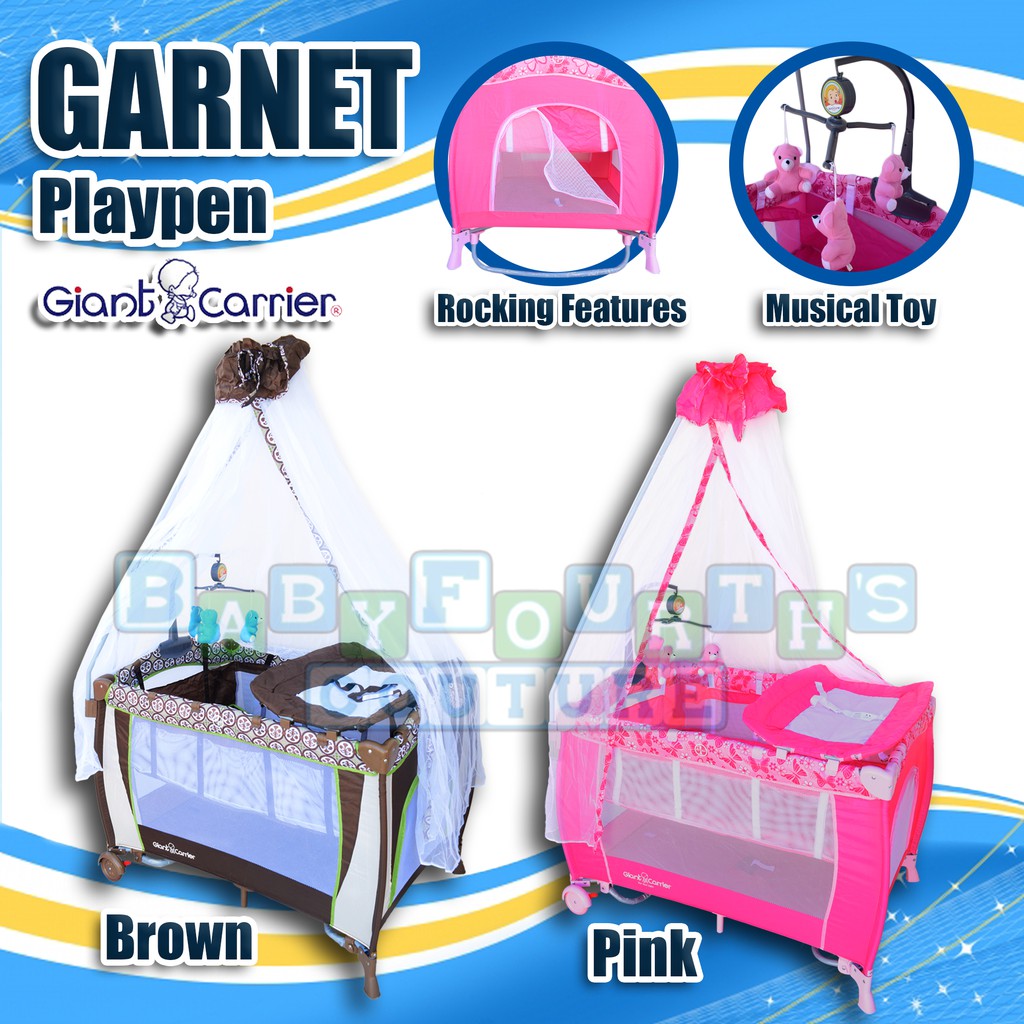 giant carrier crib pink