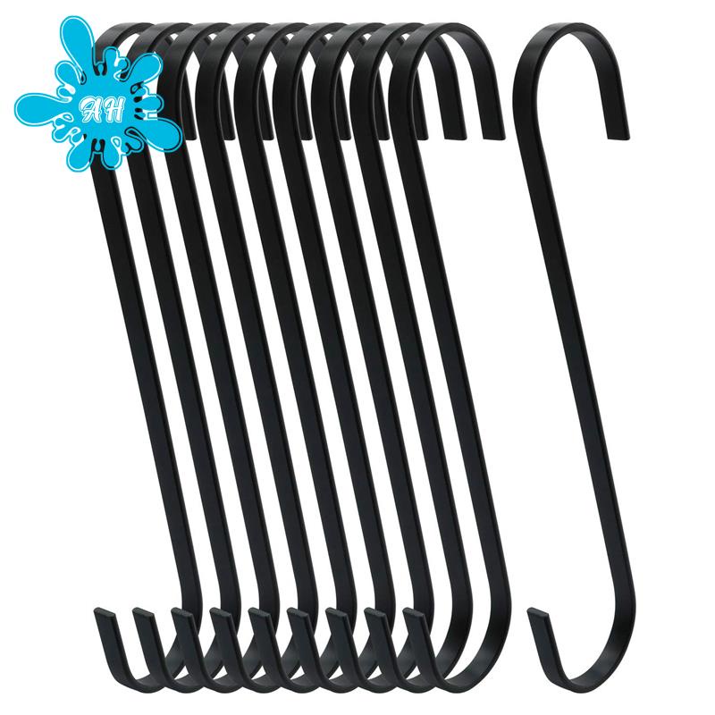 10 Pack Extra Large 10 Inch Long S Hooks for Hanging Plant,Basket,Tree