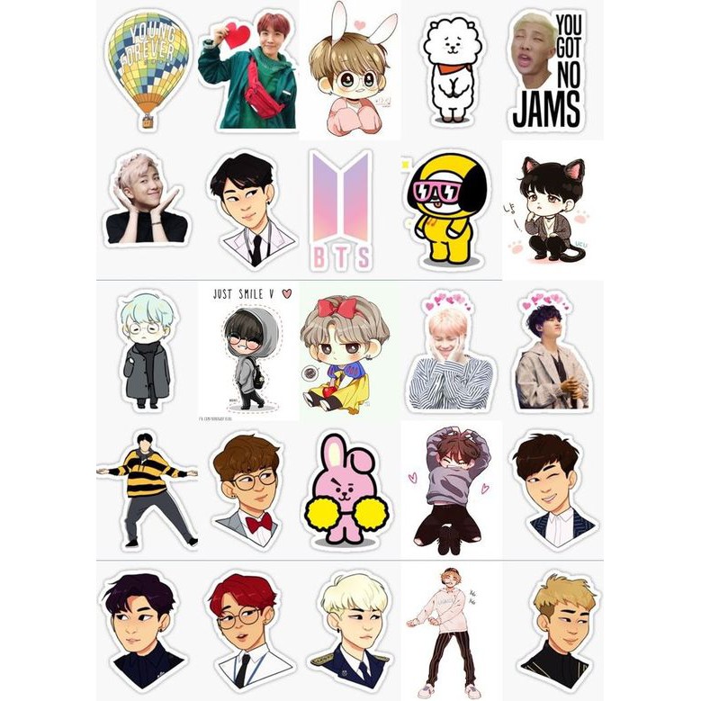 kpop stickers bts sticker bundle 15pcs shopee philippines