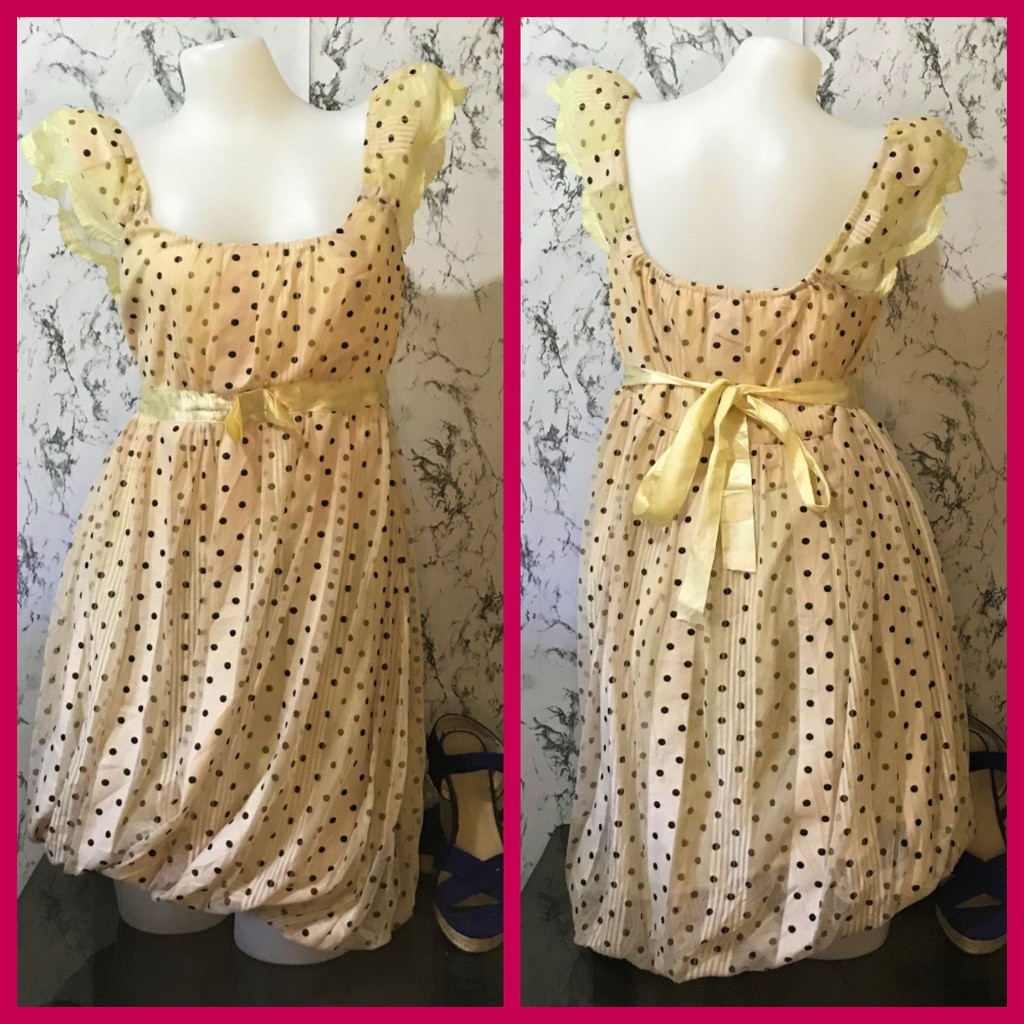 cream chiffon dress