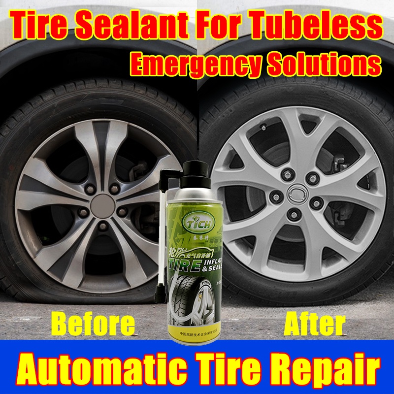 Tich Tire Sealer And Inflator For Tubeless 450ml Quickly Fix Flat