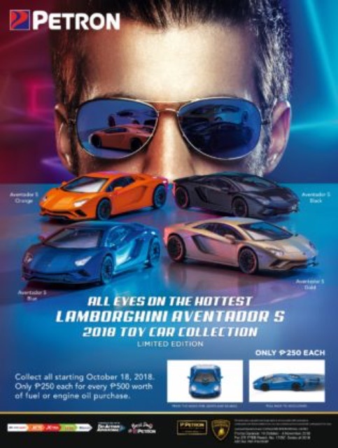 petron lamborghini toy cars 2018