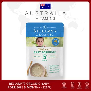 bellamy's organic baby rice with prebiotic