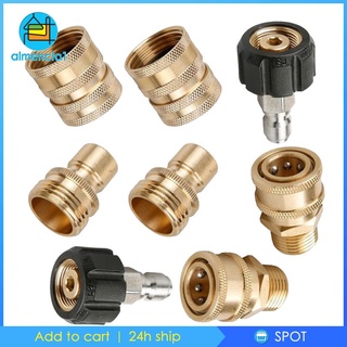 3/8 Quick Connect Fitting Pressure Washer Coupling Connector Adapter Set #cz