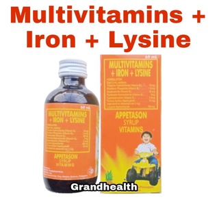 Appetason Syrup Multivitamins + Iron + Lysine 60 ml #1