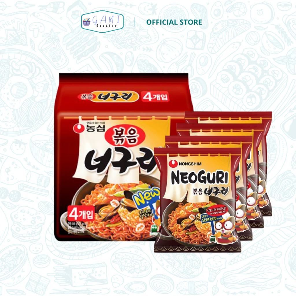 Nongshim Neoguri Stir-Fry Noodles Spicy Seafood | Shopee Philippines