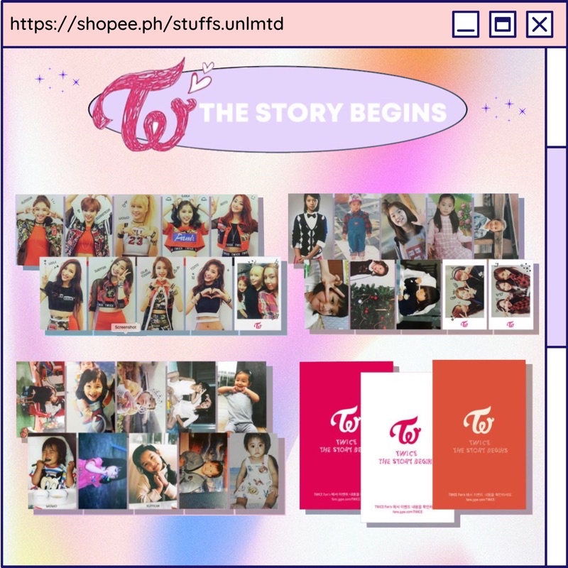 Twice The Story Begins Photocard Replica [unofficial] 