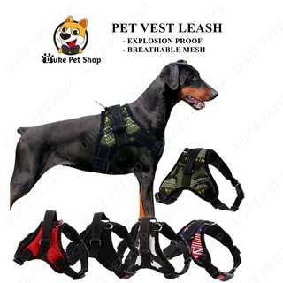 retractable dog leash Soft Adjustable Harness Pet Large Dog Out of Harness Vest Belt Breathable Mesh