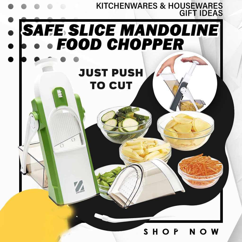 Safe Slice Mandoline for Vegetables Meal Prep & More with 30+ Presets