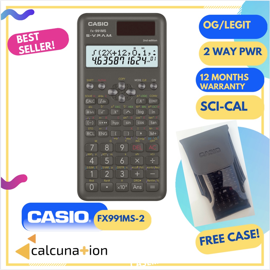 Scientific Calculator - CASIO FX991ms 2nd Edition APPROVED BY PRC for ...