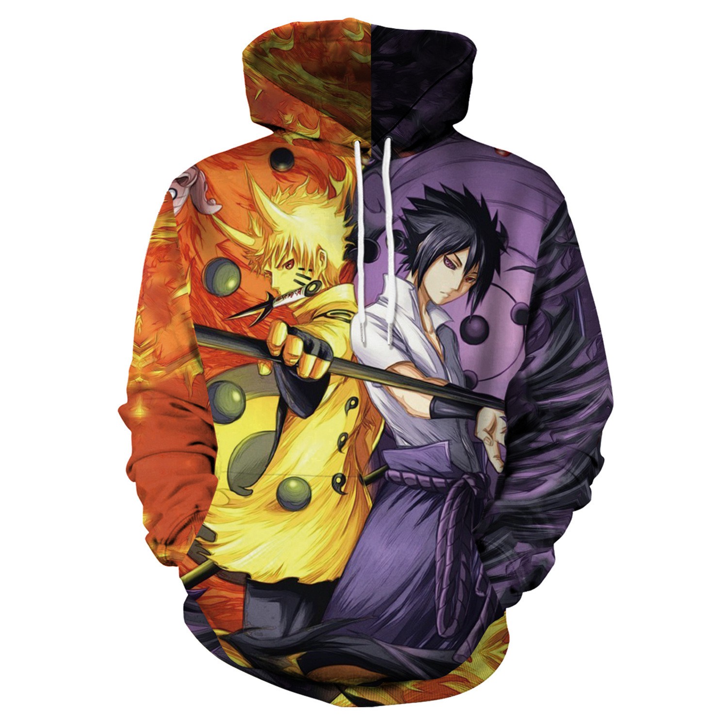 Naruto Uzumaki Uchiha Sasuke 3D Hoodies Jacket Cosplay Uzumaki Naruto