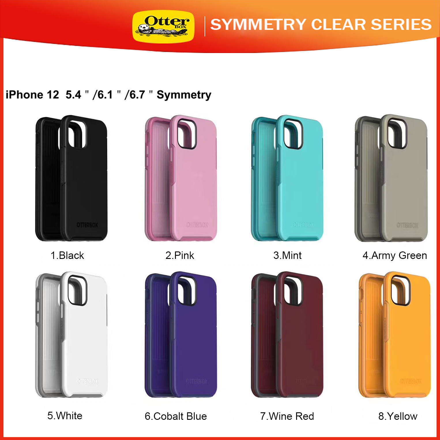 Otterbox Symmetry Series Case New Iphone 12 Mini Iphone 12 Pro Max Stardust Glitter Clear Cover Shopee Philippines