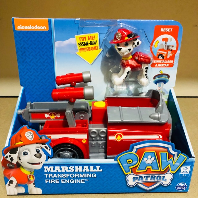 paw patrol transforming fire truck