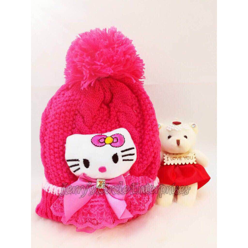 hello kitty knit hat