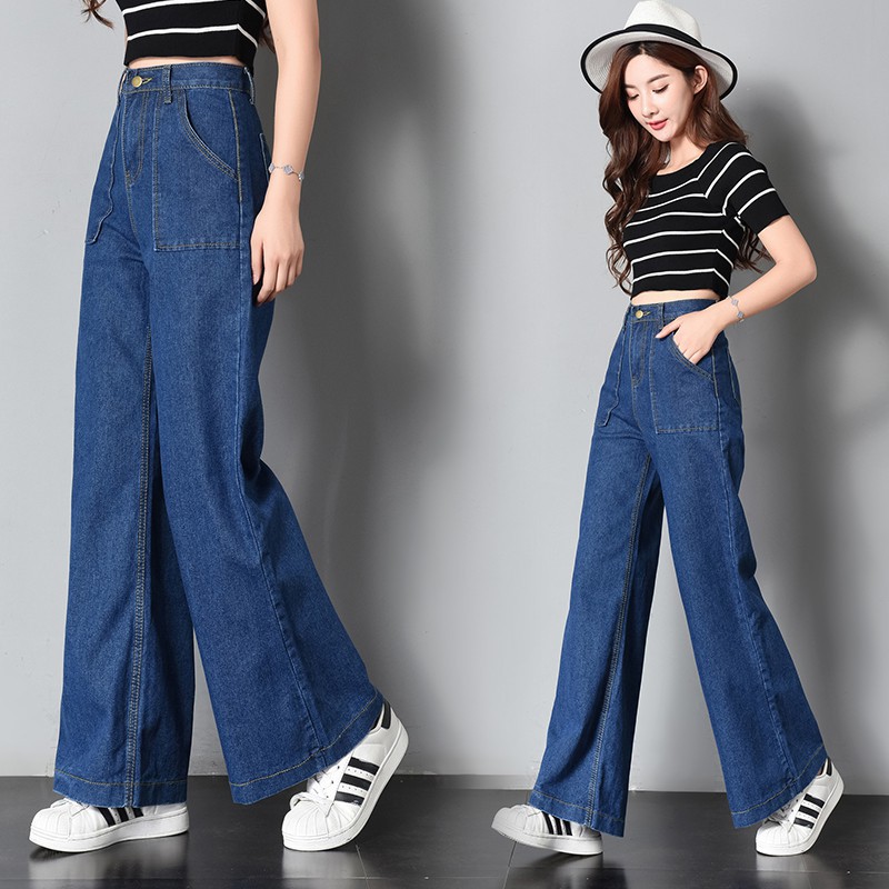 70s high-waisted jeans with blue cotton embroidery - Filippa - 29thOctober