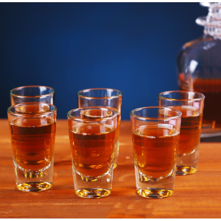 DELISOGA High quality crystal small tequila shot glass wine glass shot cups (1PC/6PCS SET) CB012-1A