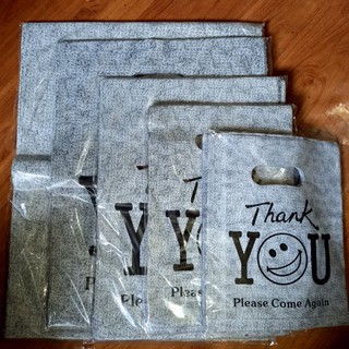 (100 pcs) Thank You Plastic Bags