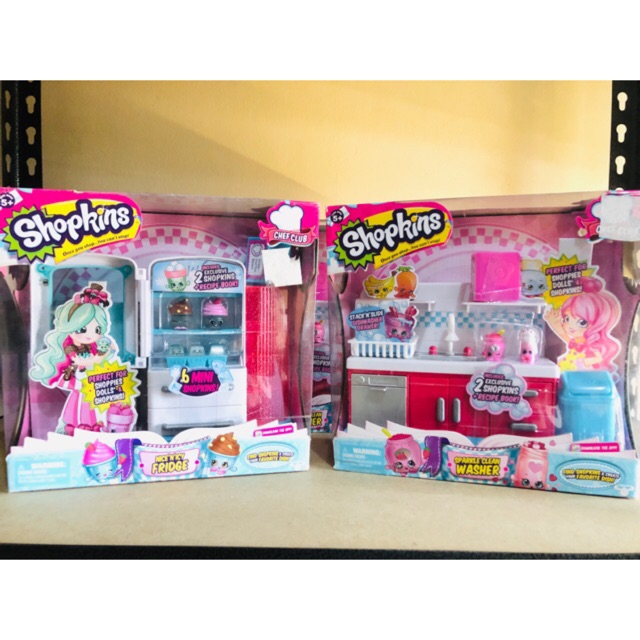 shopkins fridge set