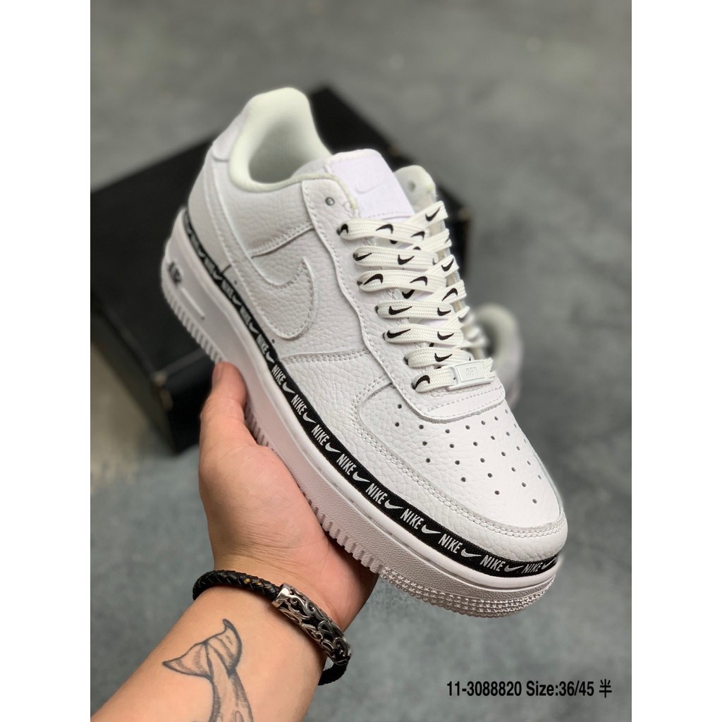 Nike Air Force 1 Litchi pattern leather stitching small hook string  shoelace Air Force No. 1 sneaker | Shopee Philippines