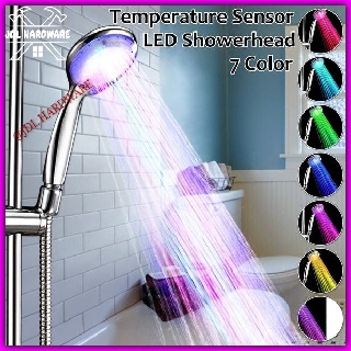 0003+0604 7 Colors LED Romantic Light Changing Shower Head (NO BATTERY NEEDED ) 1.5 Meters Hose #1