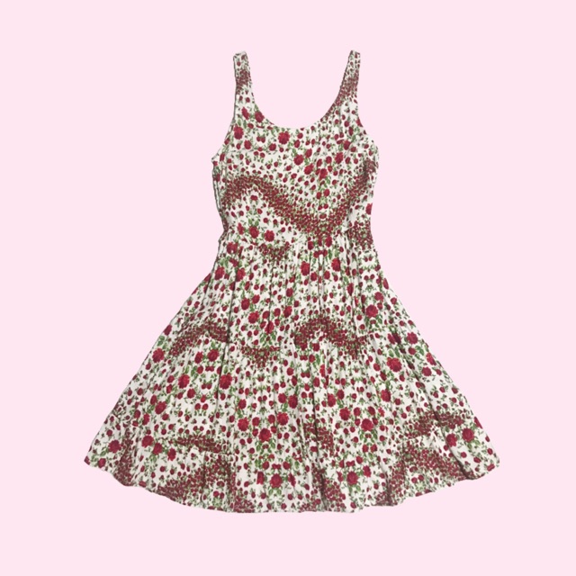 h&m divided floral dress