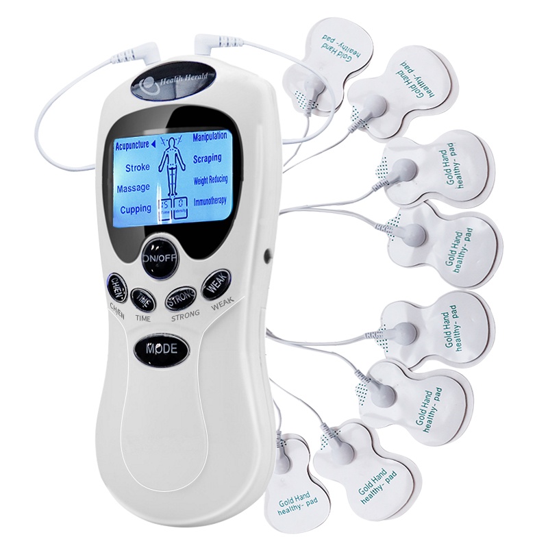 Electric Massager 8 Pads Electric TENS Massager Digital Ems Body Healthy Massage Device Meridian