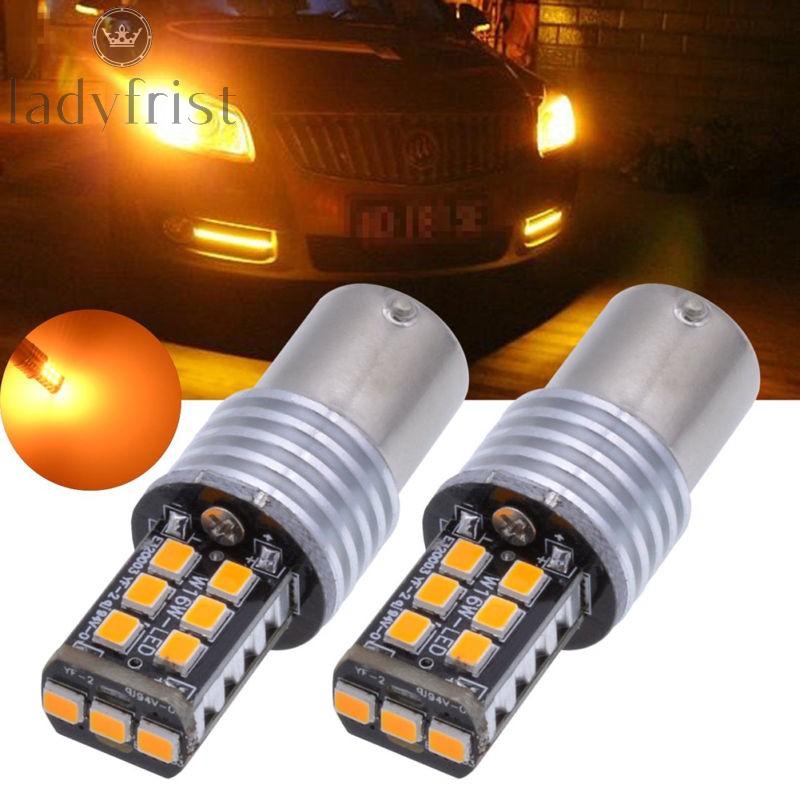 Amber Orange 11562835 15SMD BA15S P21/5W LED Bulb Car Signal Lights