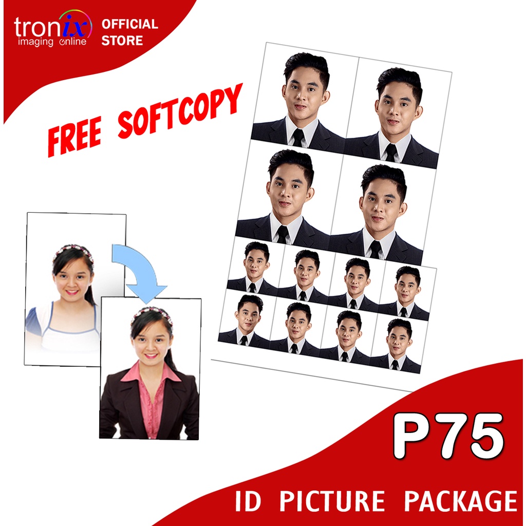 Tronix Imaging Id Picture Packages 2 X , 1 Passport Size Seaman Photo With  Free Softcopy | Shopee Philippines