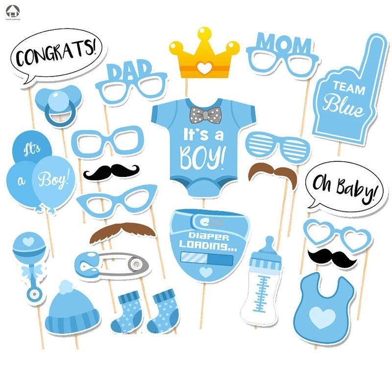 baptism photo booth props