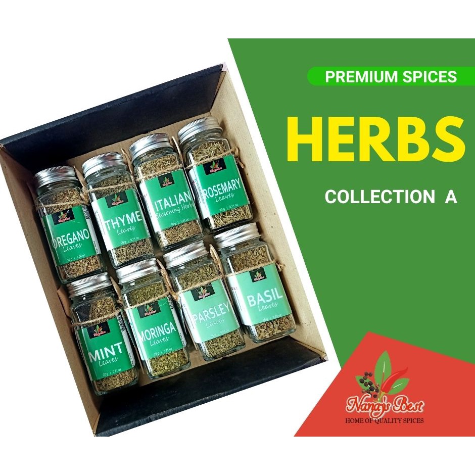 NanaysBest Herbs and Spices Collection in a Shaker Jar in a Box