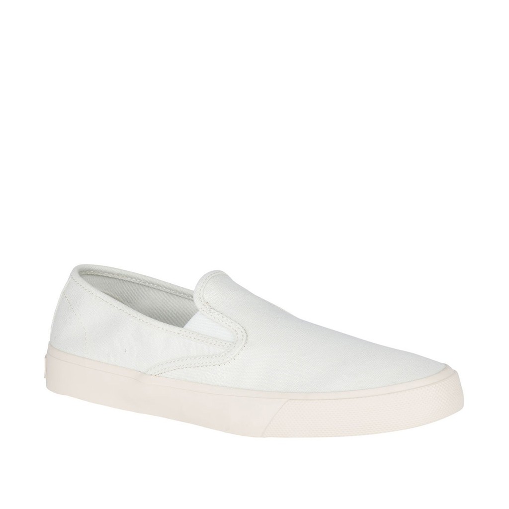 sperry slip on white