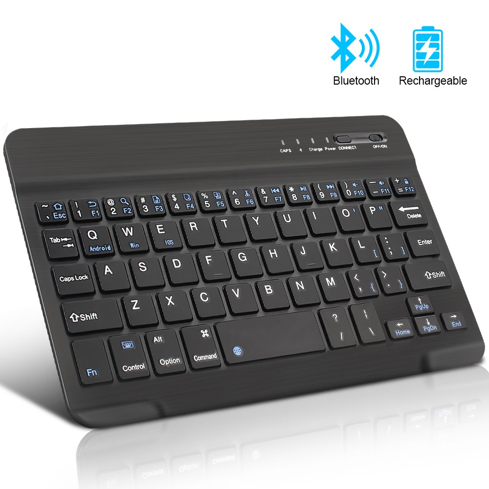 Mini Wireless Keyboard Bluetooth Keyboard For ipad Phone Tablet Rubber