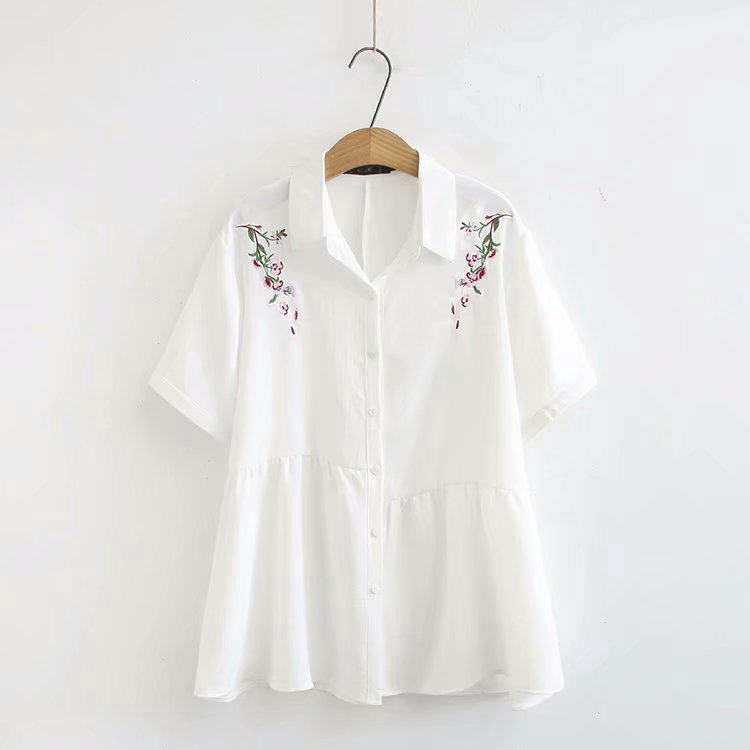 plus size white blouses for work