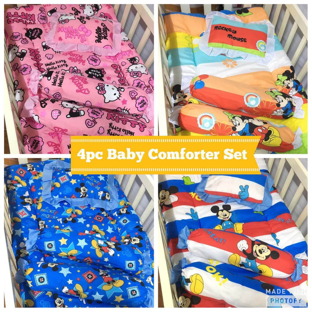 baby comforter and pillow set