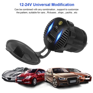 USB Car Charger For Mobile Phone Waterproof Quick Charge 3.0 36W Car Dual USB Charger QC3.0