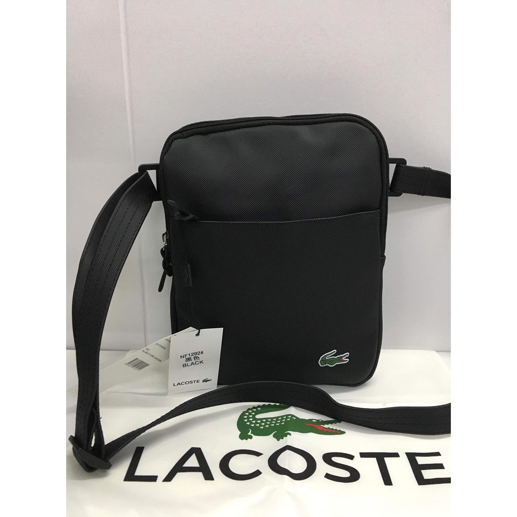 lacoste man bag black