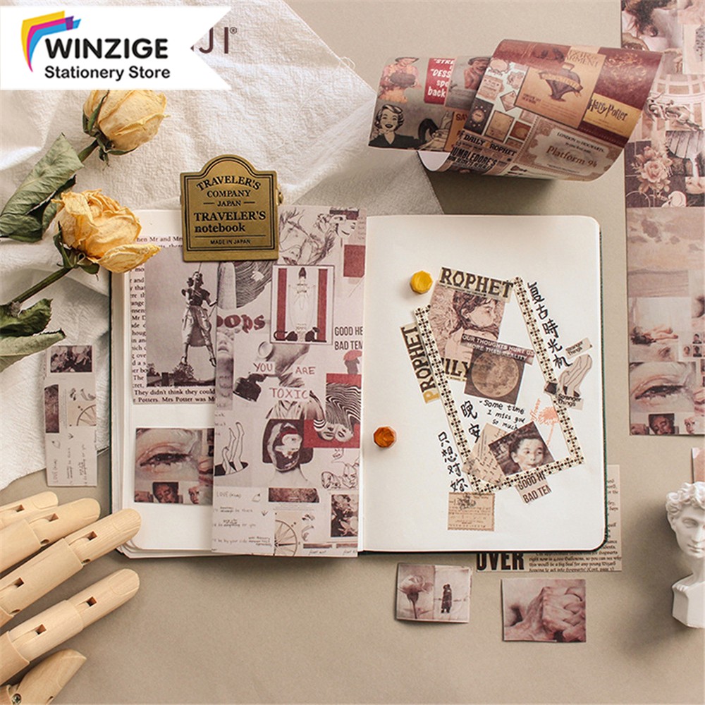winzige vintage stickers for journal washi tape diy