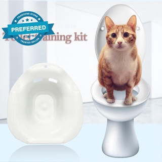 Explosive Portable Cat Toilet Training Kit Cleaning Pet Urinal System Kitten Potty E8N3