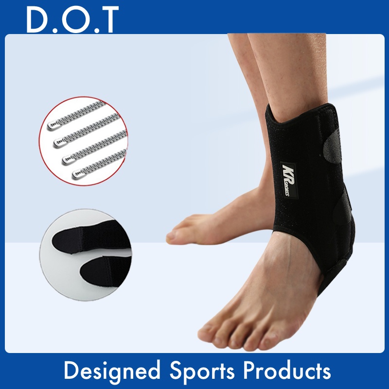 D.O.T 1PC Adjustable Spring Compressed Ankle Support Ankle Braces Sports Safety Adjustable Ankle