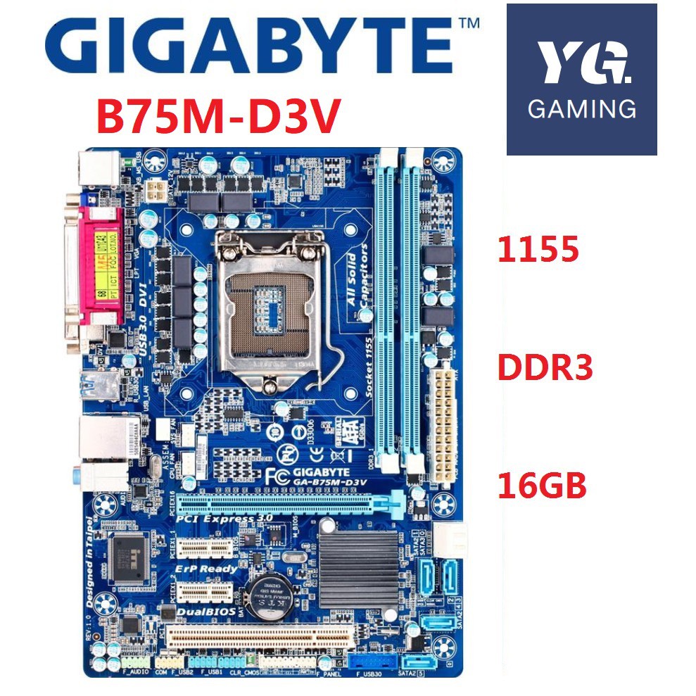 Материнская плата gigabyte b75m d3v схема подключения