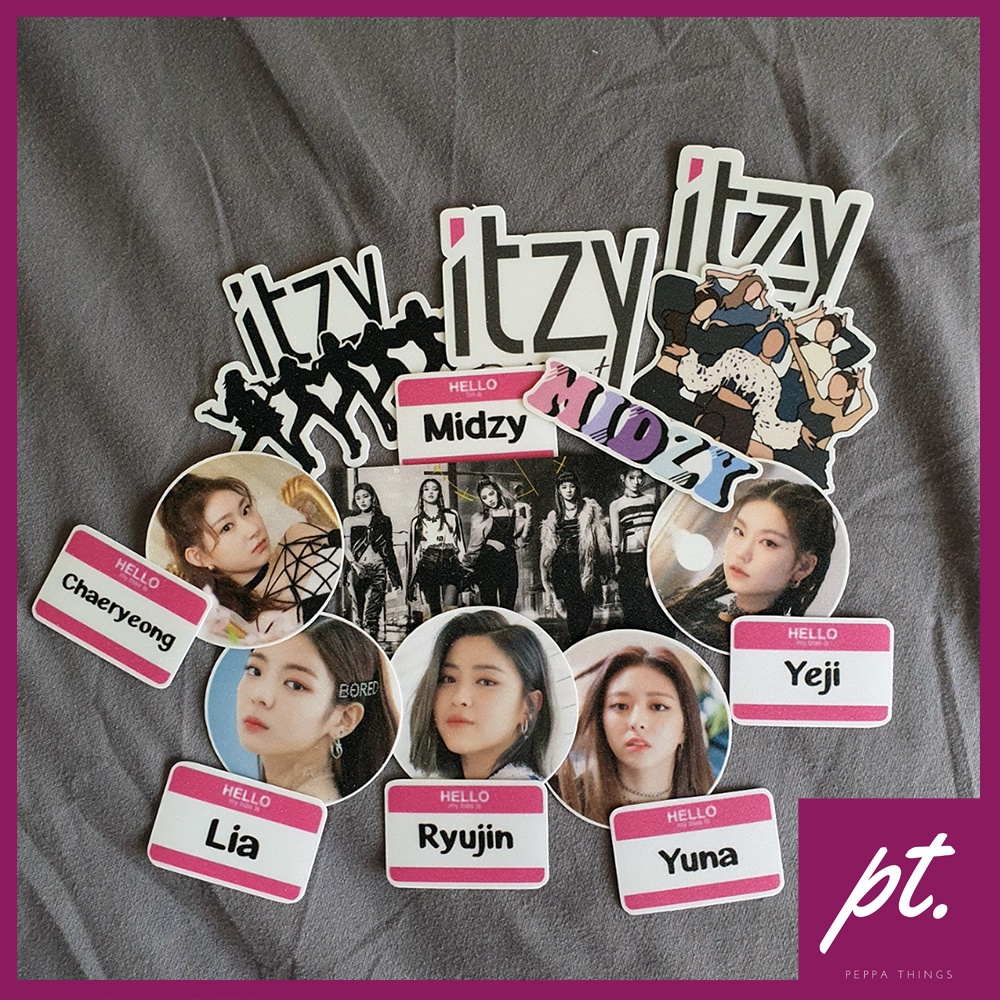 Itzy Kpop Vinyl Waterproof /Weatherproof Stickers with Matte/Glossy