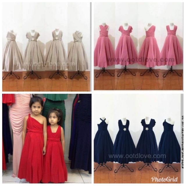 Infinity Dress Flower Girl 2024 myteluguroots