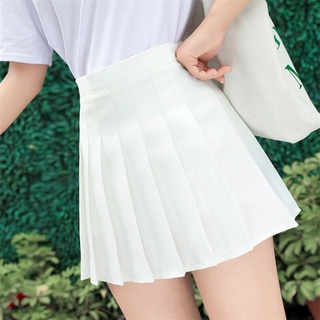 Women High Waist Pleated Skirts Girls Tennis School White Black Mini Skirt Uniform Female Loose Casual Short Bottoms Shopee Philippines