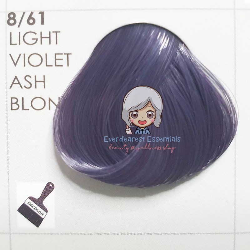 8/61 8.61 Light Violet Ash Blonde SEMON Hair Color Cream only 120ml ...