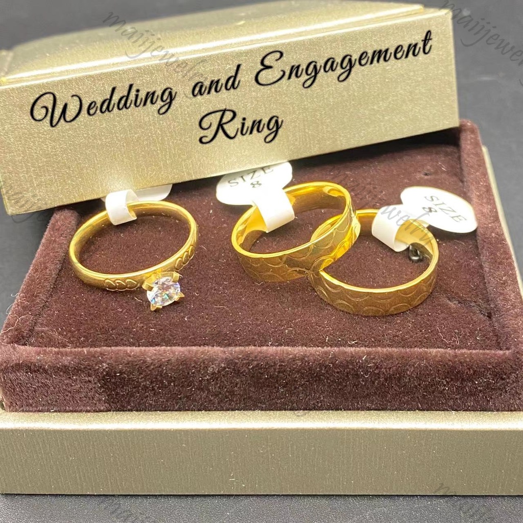 [Maii] (PART1) Stainless Steel Gold (engagement/couple/wedding) Ring