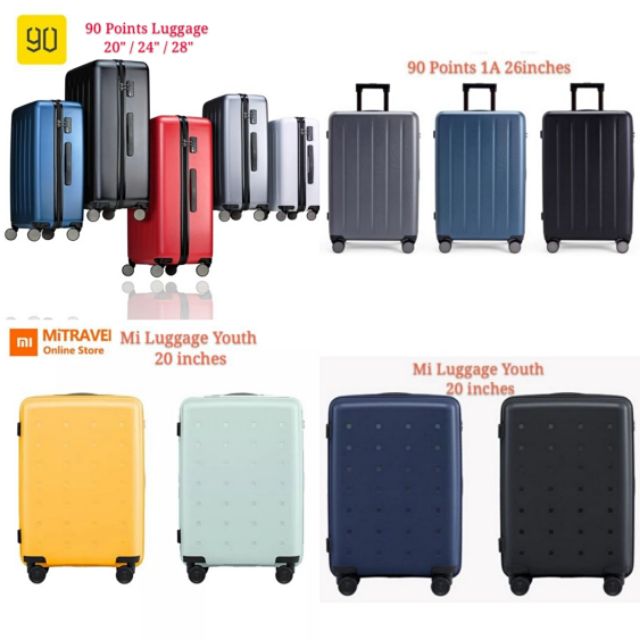 xiaomi 90 points luggage